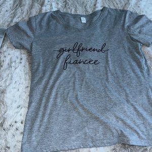 Gray fiancé t-shirt